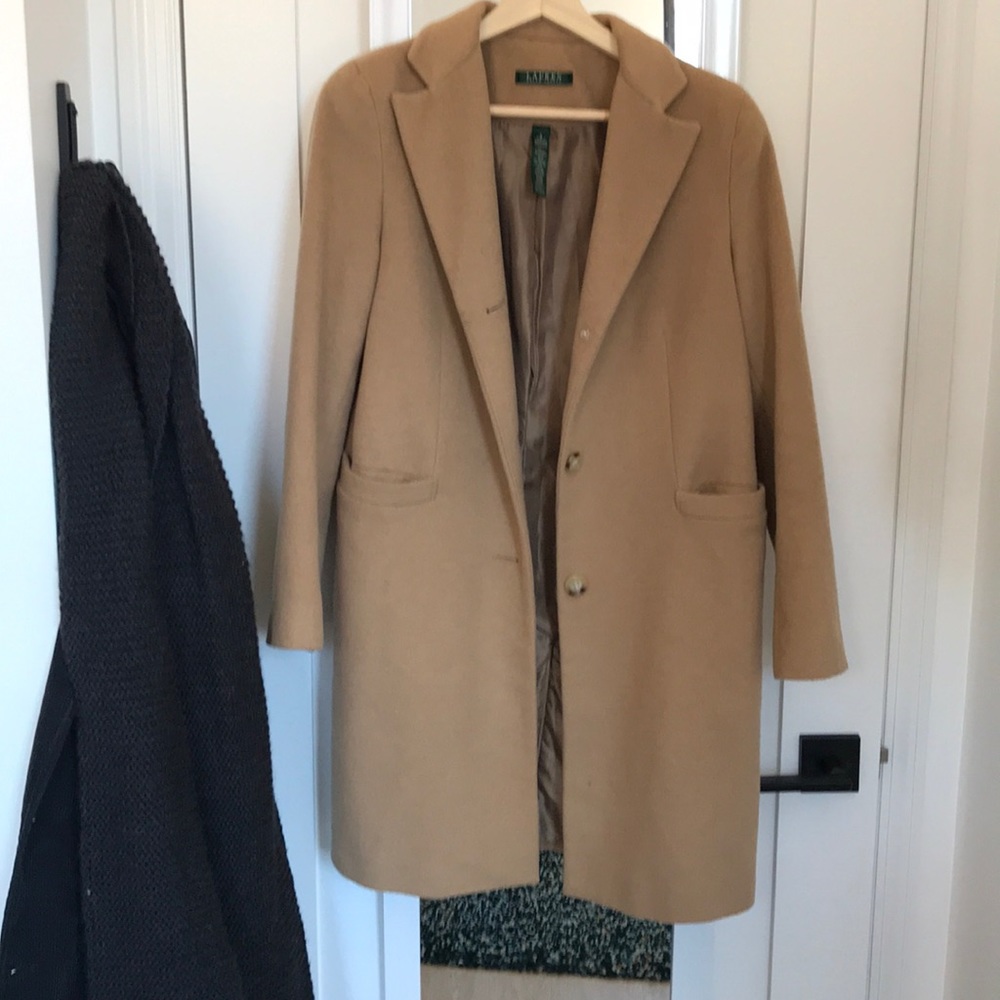 Ralph Lauren Wool Blend Reefer Coat